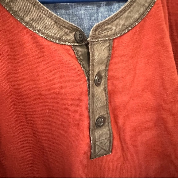 L. L. Bean Men’s Rust Orange Long Sleeve Henley Shirt Size XXL - Picture 7 of 9
